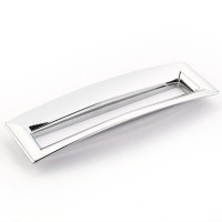 Schaub Finestrino 160mm CC Flared Rectangle Cabinet Pull in Polished Chrome