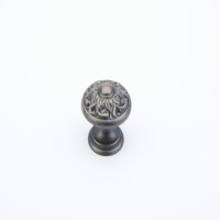 Schaub Corinthian 1 3/8 inch Diameter Round Knob in Michelangelo Bronze