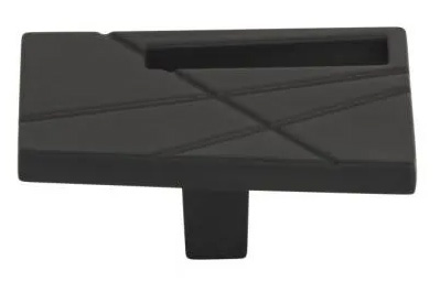 Atlas Homewares Modernist Right Knob 1 3/4 Inch Matte Black