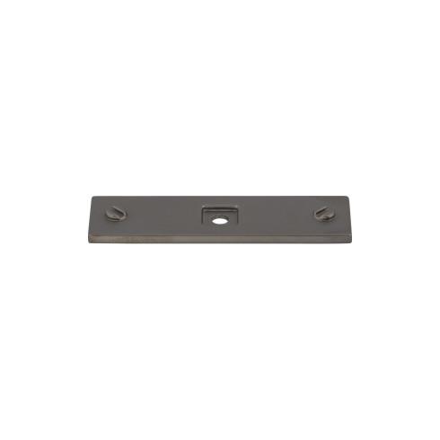 Top Knobs TK741AG Channing 3 inch Backplate Ash Gray