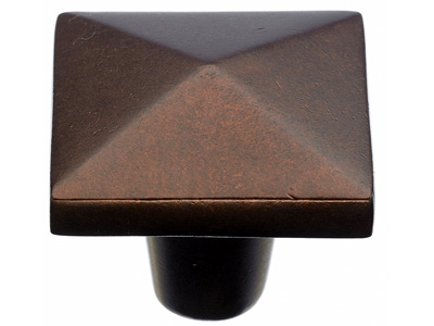 Top Knobs M1523 Aspen Square Knob 1 1/2 Inch Mahogany Bronze
