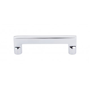 Top Knobs M1973 Aspen II Flat Sided Pull 4 Inch Polished Chrome