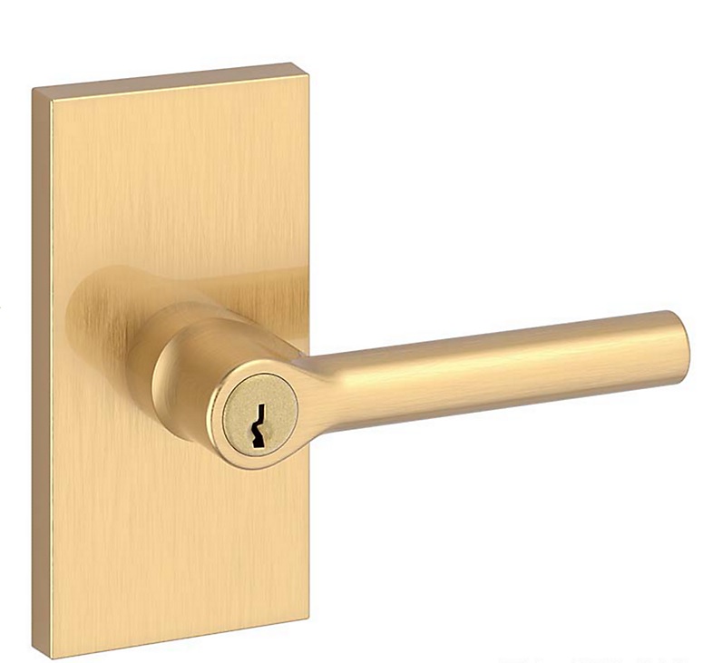 Baldwin Reserve Series Tube Lever with 5" Rose