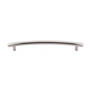 Top Knobs TK170BSN Curved Appliance Pull 12 Inch CC Brushed Satin Nickel