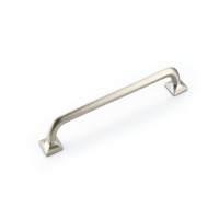 Schaub Northport Rounded 8 inch CC Cabinet Pull in Satin Nickel