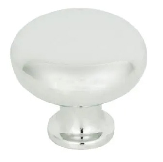 Atlas Homewares Round Knob 1 1/4 Inch Polished Chrome