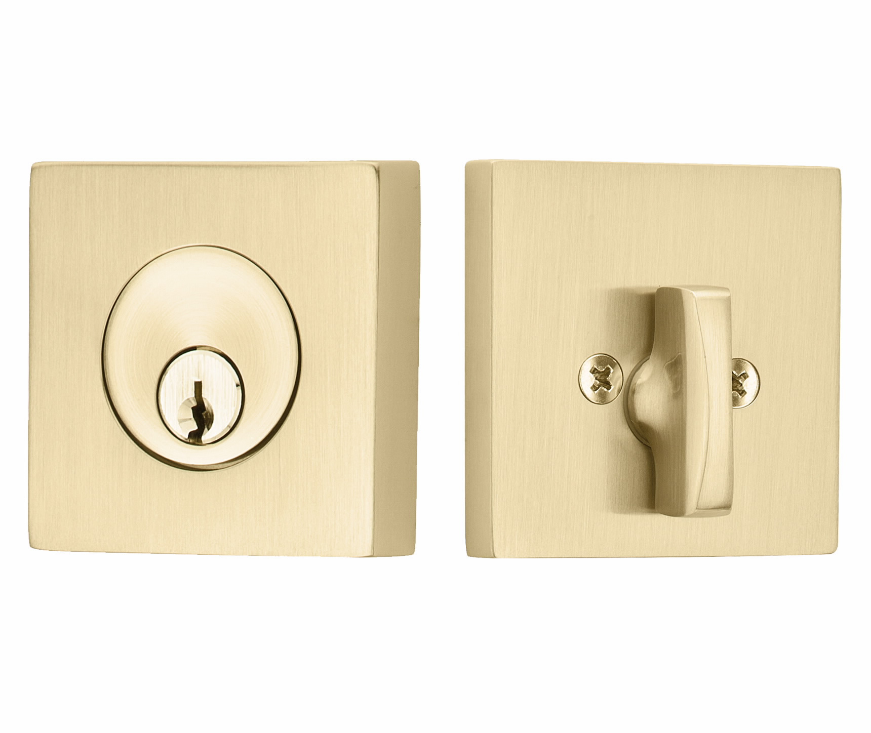 Emtek Square Style Single Cylinder Deadbolt