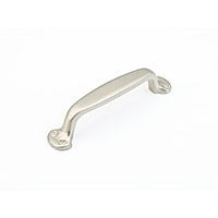 Schaub Country 4 inch CC Cabinet Pull in Satin Nickel