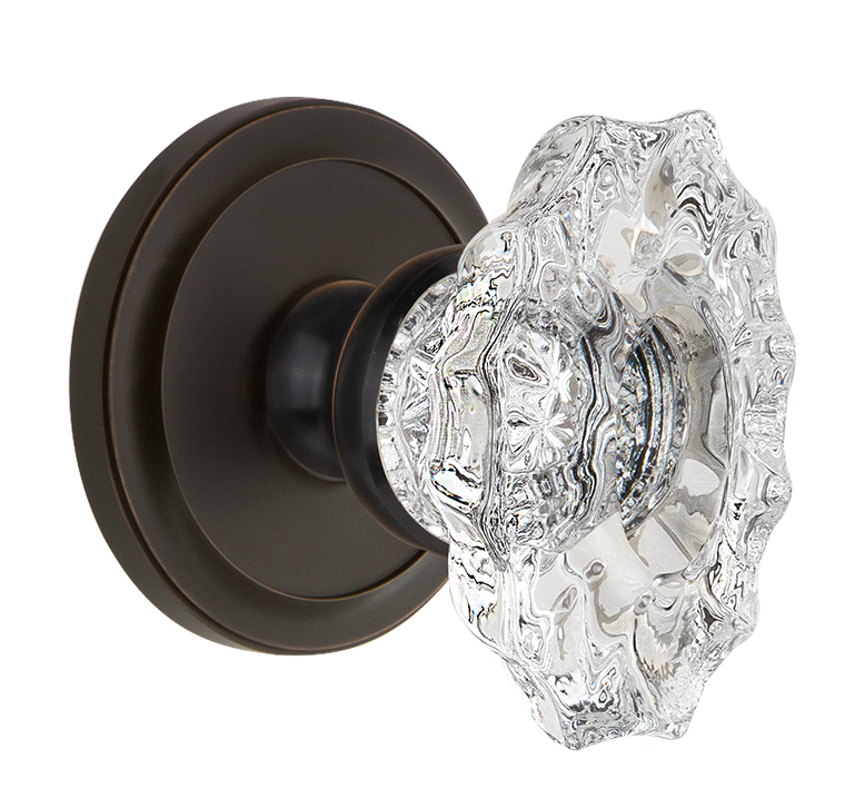 Grandeur Circulaire Rosette with Biarritz Knob