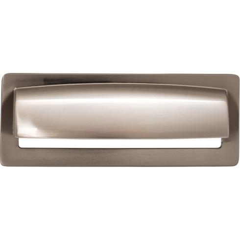Top Knobs TK937BSN Hollin Cup Pull 3 3/4 Inch CC Brushed Satin Nickel
