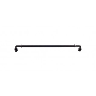 Top Knobs TK888BLK Brixton 12 inch CC Pull Black