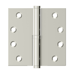 Deltana Lift-Off 4 Inch x 4 Inch Right Hand Hinge, Polished Nickel