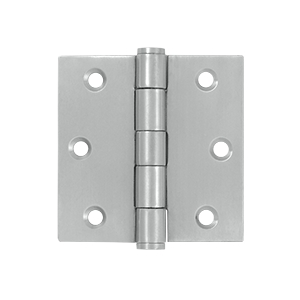 Deltana 3 x 3 Inch Stainless Steel Square Corner Standard Hinge - Pair