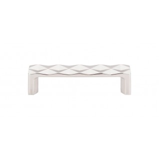 Top Knobs TK561PN Quilted Pull 3 3/4 Inch CC Polished Nickel