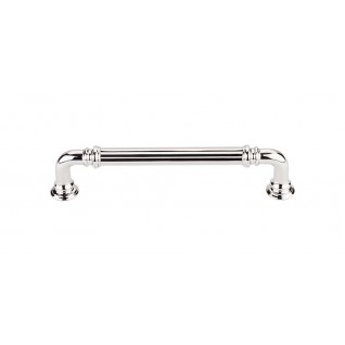 Top Knobs chareua TK323PN Reeded Pull 5 Inch CC Polished Nickel