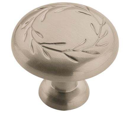 Amerock Nature's Splendor 1 5/16 Inch Cabinet Knob Satin Nickel