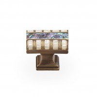 Schaub Fair Isle 1-1/4 Inch Cabinet Knob- Aged Dover