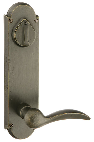 Emtek Style 5 Sandcast 10 Inch KEYED Sideplate Lock for 5 1/2 Inch Bore
