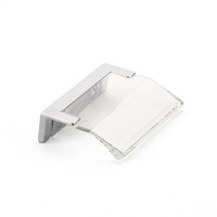 Schaub Positano 32 mm CC Clear Arched Cabinet Pull in Polished Chrome