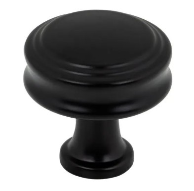 Top Knobs Coddington 1 1/4 Inch Knob Flat Black