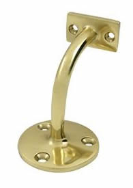 Deltana Solid Brass Hand Rail Brackets with a 3-3/16 Inch Projection Light Duty