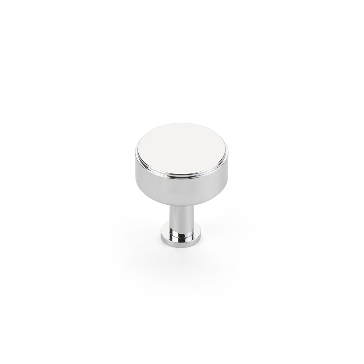 Schaub Pub House, Smooth 1-1/4 Inch dia, Polished Chrome Knob