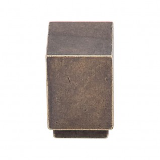 Top Knobs TK33GBZ Sanctuary I Linear Square Knob 3/4 Inch German Bronze