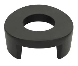 Atlas Homewares Cheetah Glass Round Knob 1 1/2 Inch Matte Black