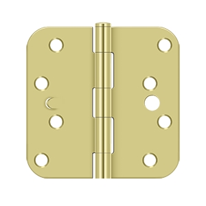 Deltana 4 x 4 Inch 5/8 Inch Radius Corner Security Steel Hinge - Pair