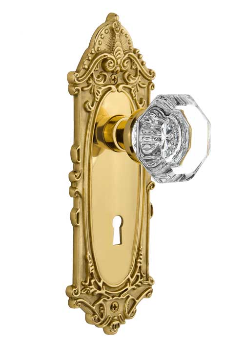 Nostalgic Warehouse Victorian Plate with Waldorf Knob - Mortise Lock