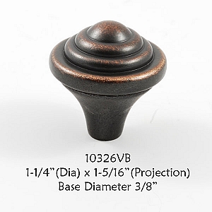 Residential Essentials 10326 Venetian Bronze Cabinet Knob