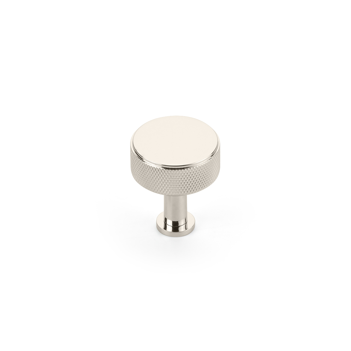 Schaub Pub House Knurled 1-1/4 Inch Polished Nickel Knob