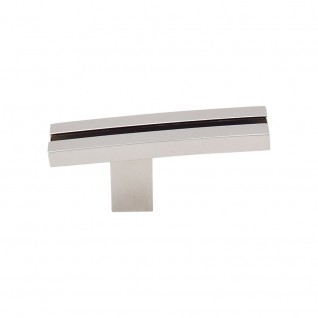 Top Knobs TK82PN Sanctuary I Inset Rail knob 2 5/8 Inch CC Polished Nickel