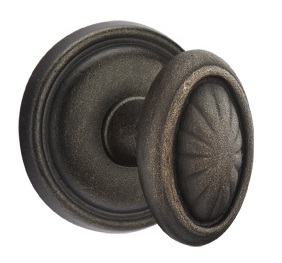 Emtek Lost Wax Parma Door Knob with Style 12 Rosette