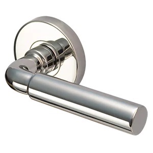 Inox 276 Plaza Lever Handle with Round Rosette