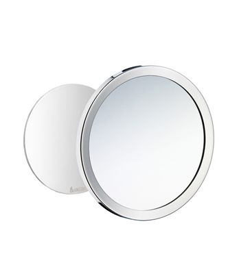 Smedbo Outline Collection Self-Adhesive Wall Plate / Detachable Magnetic Mirror - Polished Chrome