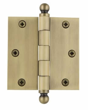 Grandeur 3 1/2 inch Ball Tip Hinge with Square Corners