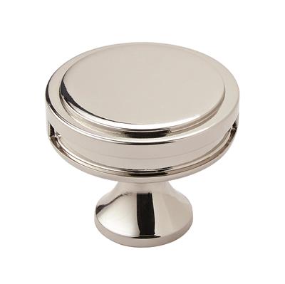 Amerock Oberon 1-3/8 Inch Cabinet Knob Polished Nickel