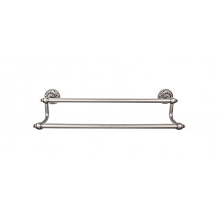 Top Knobs TUSC9PTA Tuscany 24 inch Double Towel Bar Pewter Antique