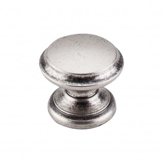 Top Knobs M1232 Flat Top Knob 1 3/8 Inch Pewter Antique