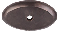 Top Knobs M1438 Aspen Oval Backplate 1 1/2 Inch Mahogany Bronze