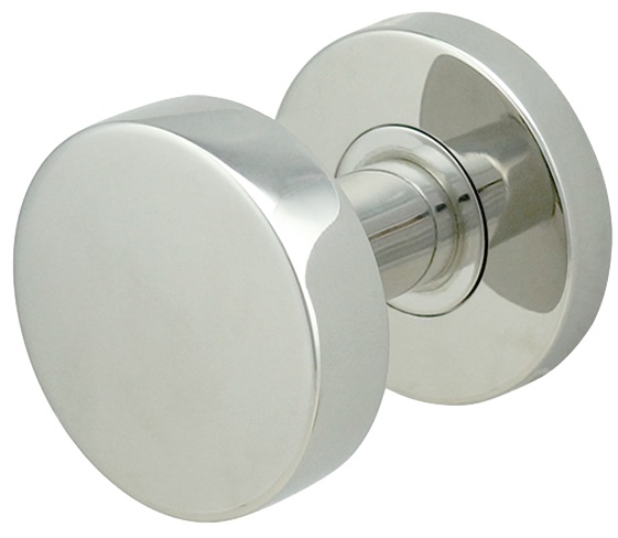 Inox 380 Polaris 2 3/8 inch Diameter Knob with Round Rosette