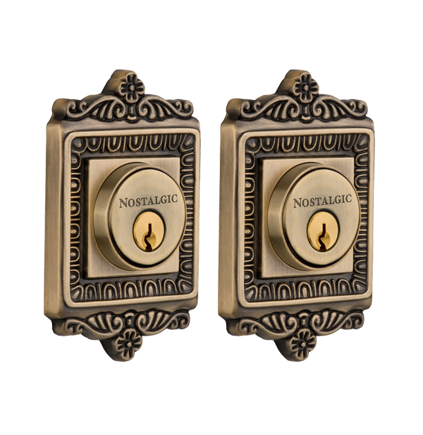 Nostalgic Warehouse Egg and Dart Double Cylinder Deadbolt