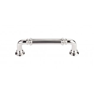 Top Knobs Chareua TK322PN Reeded Pull 3 3/4 Inch CC Polished Nickel