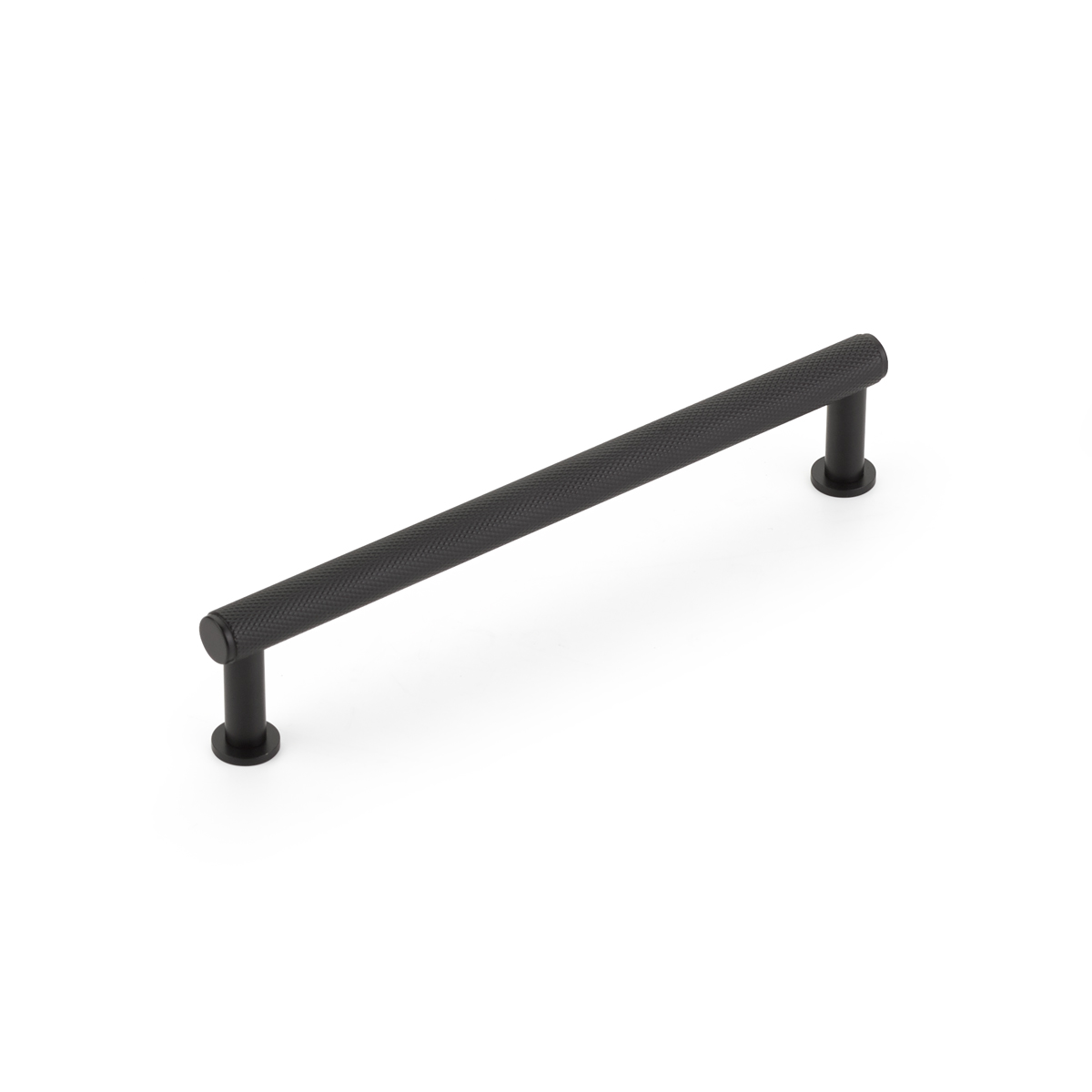 Schaub Pub House, 6 Inch cc, Knurled Matte Black Pull