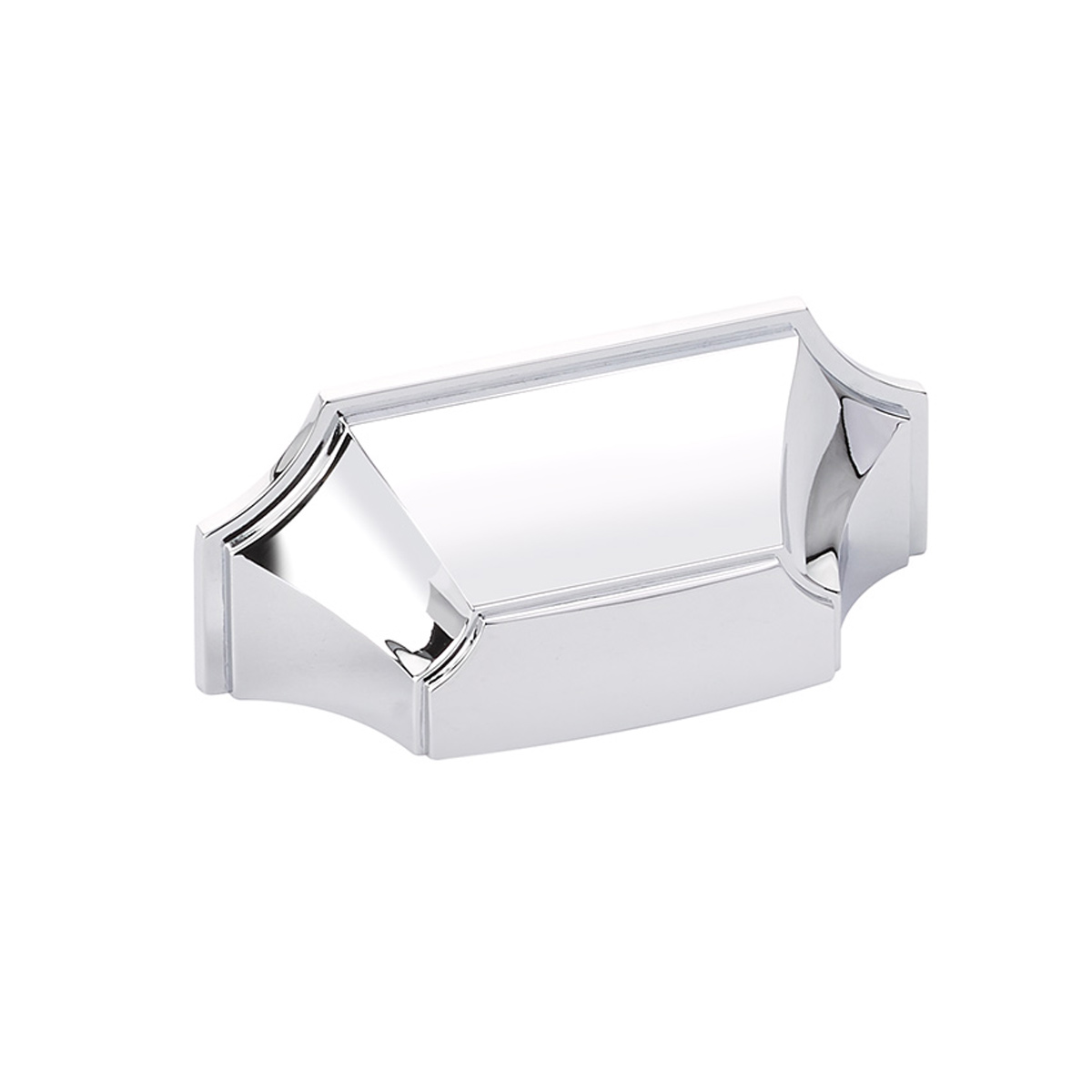 Schaub Empire, Cup Pull, 3 Inch cc, Polished Chrome finish