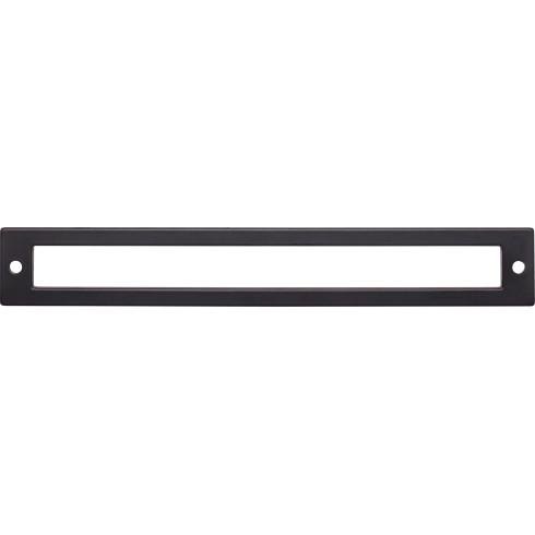 Top Knobs TK927BLK Hollin Backplate 7 9/16 Inch CC Flat Black