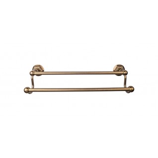 Top Knobs ED7GBZB Edwardian 18 inch Double Towel Bar German Bronze