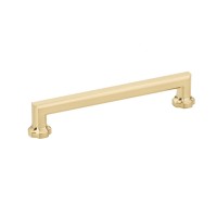 Schaub Empire 6 inch CC Cabinet Pull in Signature Satin Brass