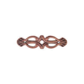 Top Knobs M222 Tuscany Newton 3 3/16 Inch Backplate Antique Copper